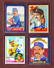 Davey Lopes Autographs LA Dodgers Oakland A's Chicago Cubs Baseball Card  COA
