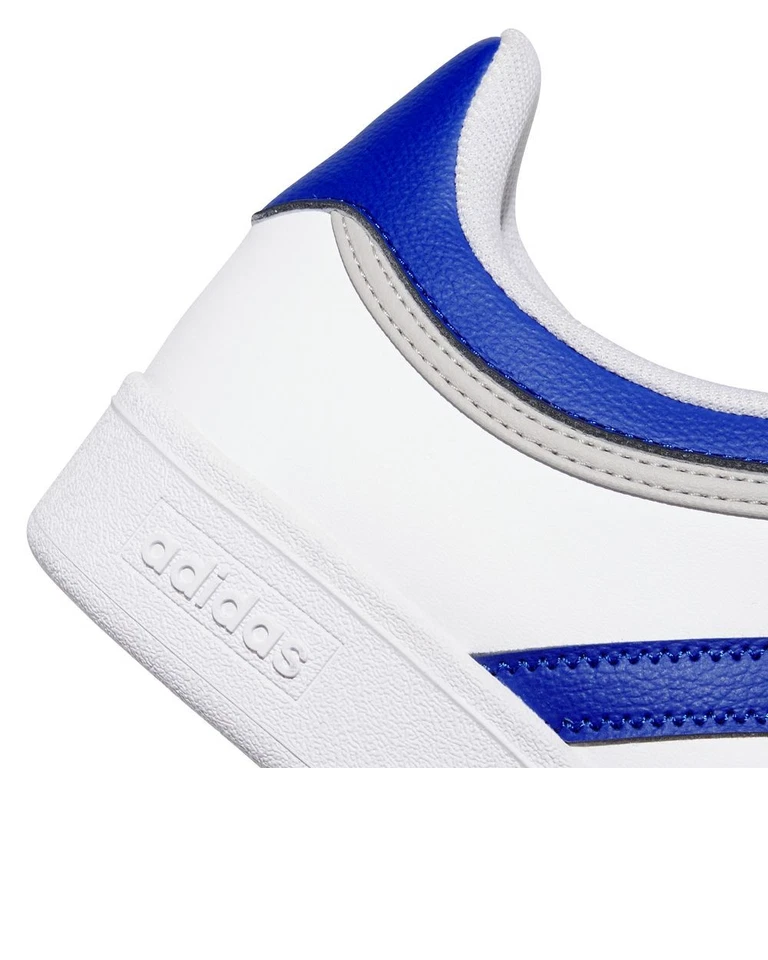  Scarpe Sneakers UOMO Adidas HOOPS 4.0 Low Bianco Azzurro Sportswear Lifestyle  - Immagine 3 di 4