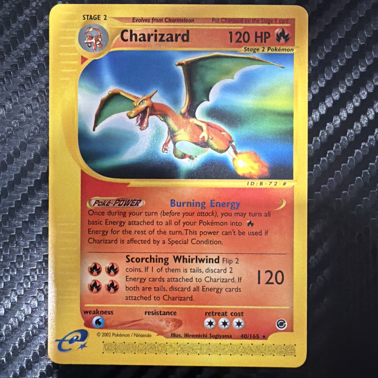 2002 Pokemon TCG Charizard Expedition Base Set 40/165 LP/NM