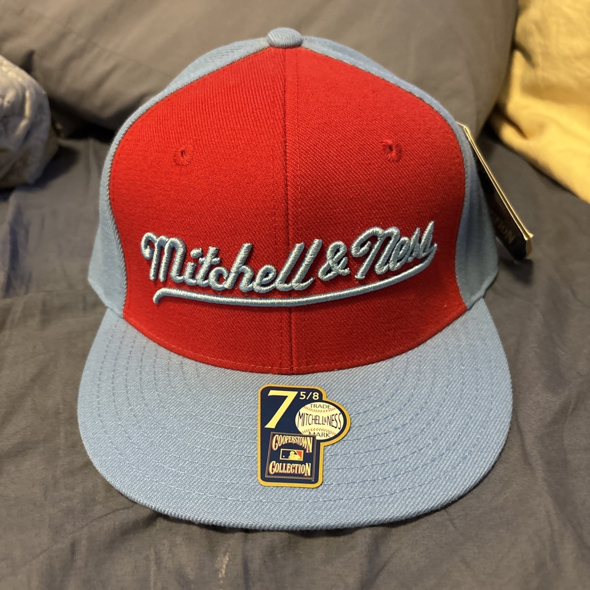 Vintage Mitchell And Ness Script Fitted Hat Size 7 5/8 | eBay