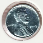 1943 WWII Lincoln Wheat Steel Penny Collectible US Collection Very Good War Coin