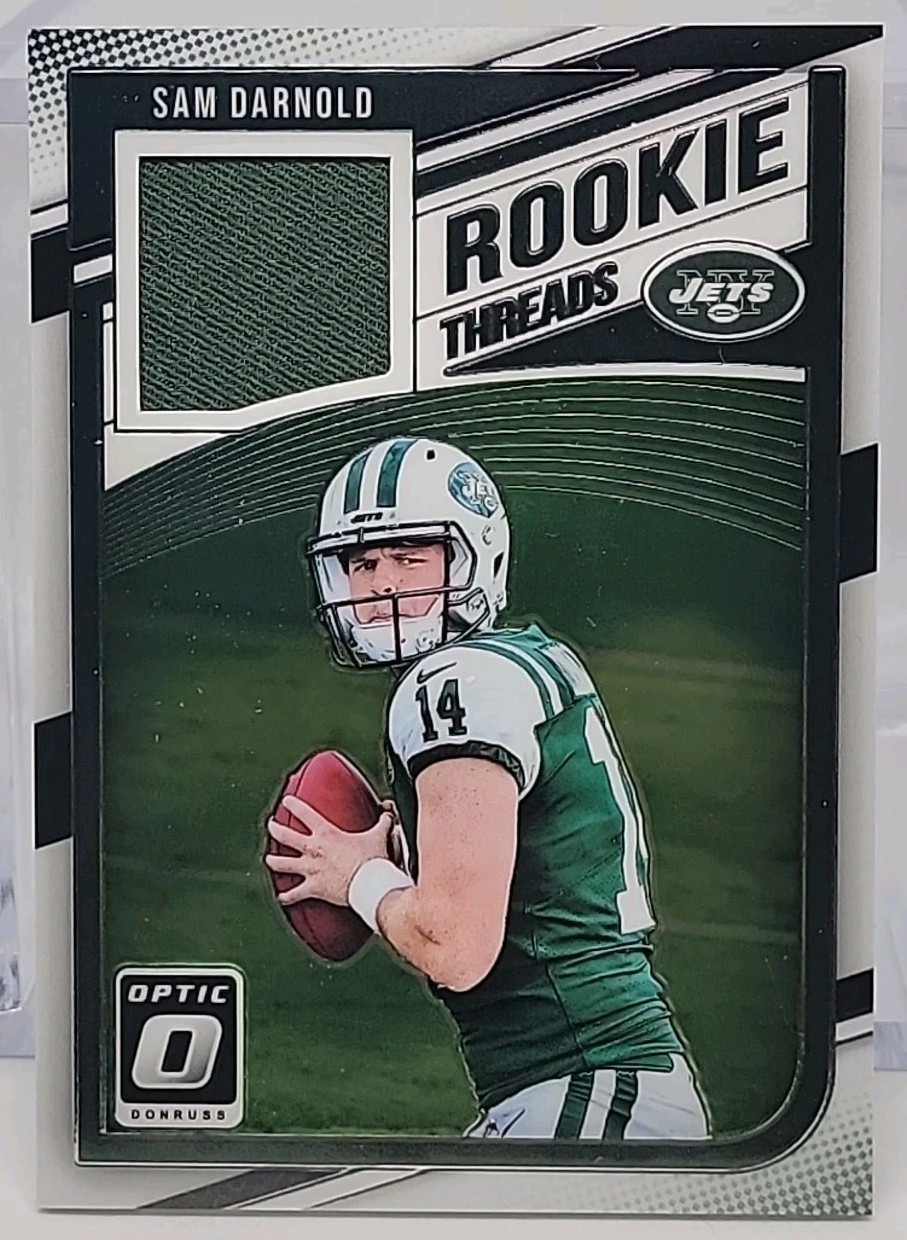 Sam Darnold 2018 Donruss Rookie Threads NY JETS Rc Memorabilia Nfl