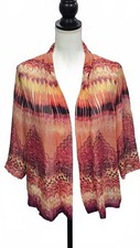 Lightweight Open Front kimono with Vibrant Pattern