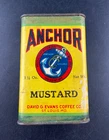 Vintage Anchor Mustard Spice Tin – David G. Evans Coffee Co. St. Louis MO