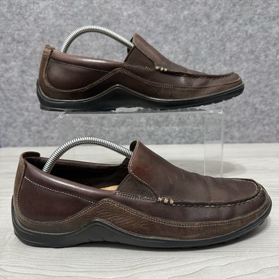 Cole Haan Shoes Mens 10.5 Brown Leather Slip On Moc Toe Loafers Casual Comfort Cole Haan Mens Casual Shoes Claude Suede Leather Slip On  main image 4