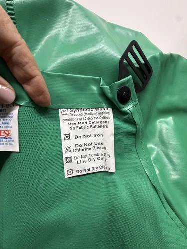 Neese 96BT PVC Bib Overalls 2XL Green Rain Workwear New 96001-12-1 image 3
