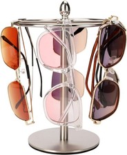 Sunglasses Organizer Display Stand, Eyeglass Holder Rack for Brushed Nickel