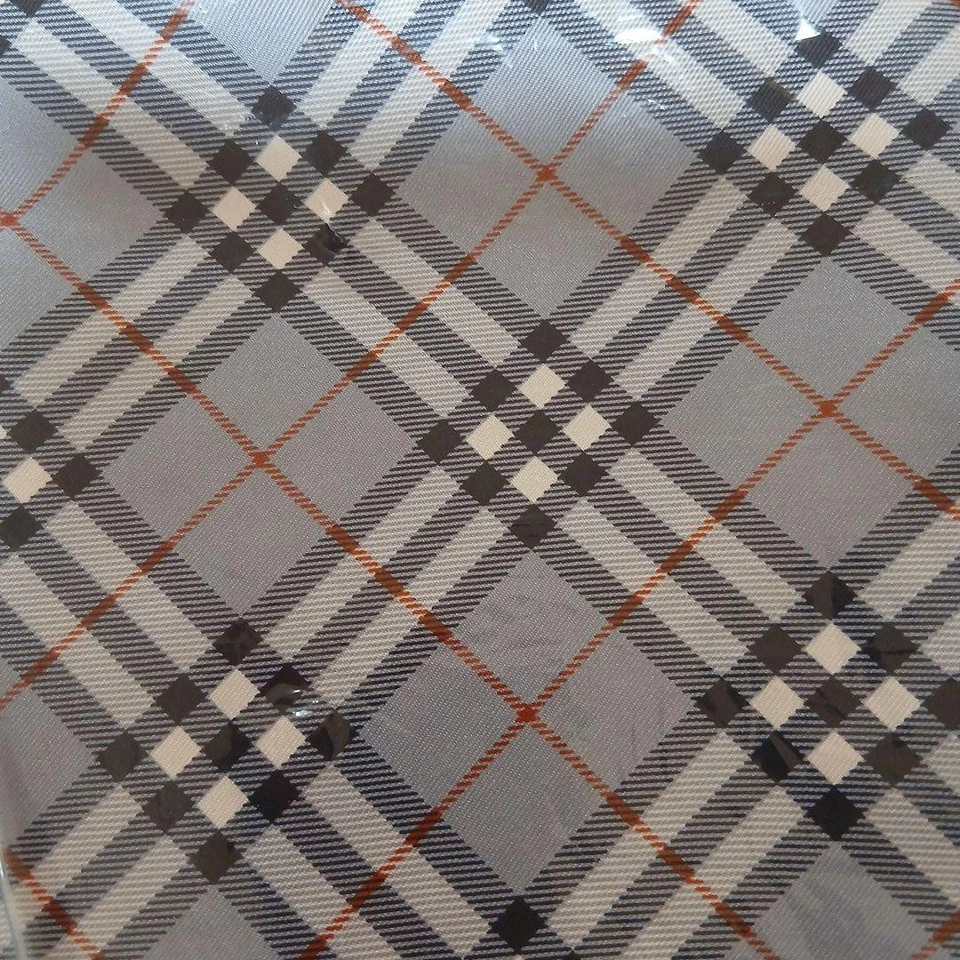 Burberry Silk Stole Rectangular Fringed 135×35cm Blue - Image 2 of 4