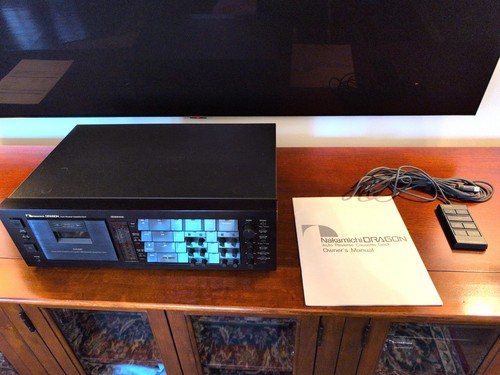 NAKAMICHI DRAGON High-End 3-Head Cassette Deck 120-240V AC Volt. Original Owner