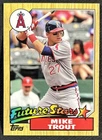 2012 Topps Mike Trout 1987 Mini Future Stars Card TM-127