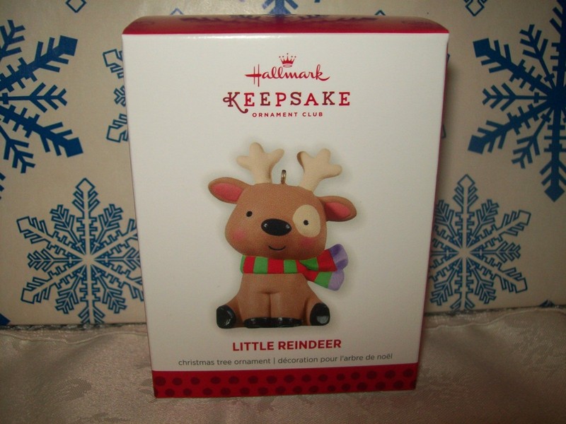 HALLMARK LITTLE REINDEER 2013 CHRISTMAS CLUB KEEPSAKE ORNAMENTS