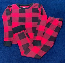 Childrens Place Thermal Buffalo Plaid Cotton Pajamas - Size 5