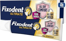 Fixodent Ultimate Denture Adhesive, Flavour Free 40g UK