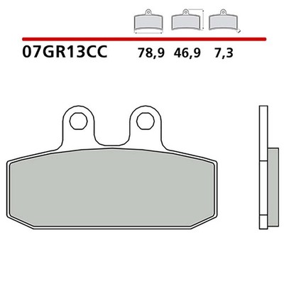 BREMBO REAR BRAKE PADS KIT FIT ON MOTO GUZZI V7 III SPECIAL ABS 750 17-22-CODE 0