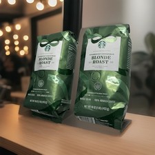 Starbucks Christmas Blonde Roast 2025 Whole Bean Coffee Ethiopian Lot Of 2