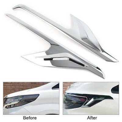 Scheinwerfer-Frontlicht-Abdeckleiste für Toyota Alphard 2016-2020 Silber