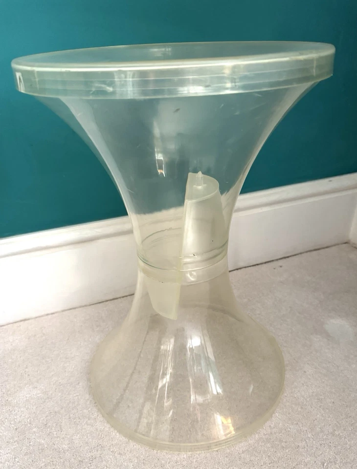 ICÓNICO TABURETE HENRY MASSONNET KRYSTAL TAM TAM NURIEUX FRANCIA SELLO edición descolorido Foto 3 de 4