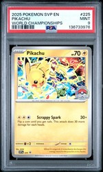 Pikachu 225 World Championships 2025 Scarlet & Violet Promo Card