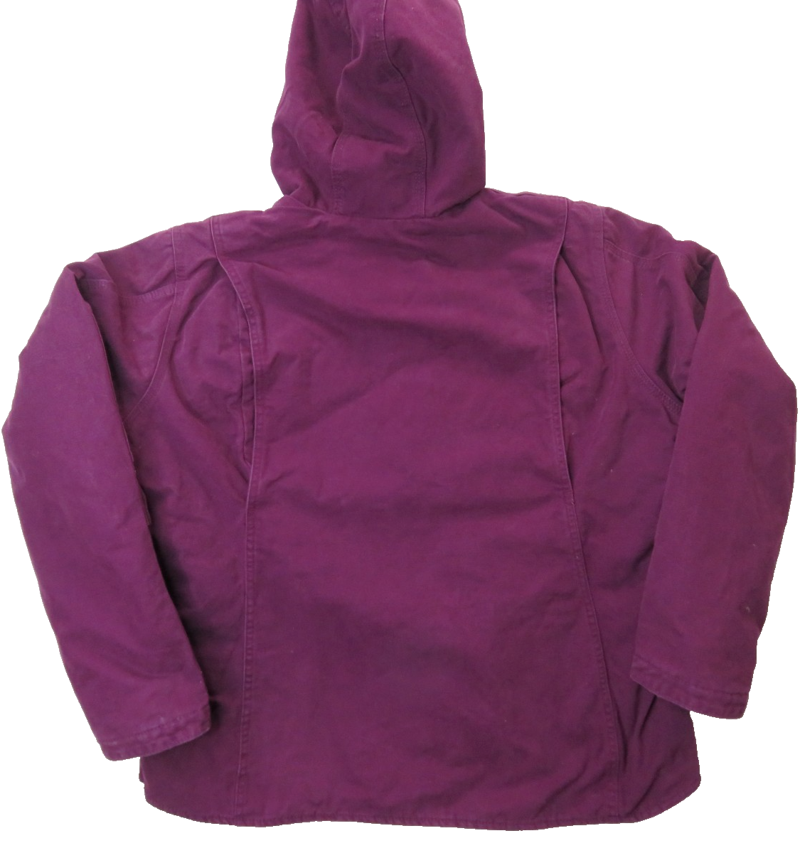 BERNE Jacket Plum Purple Sherpa Lined Work Hooded WHJ43PLM Womens