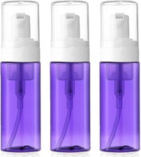 3-Pack Travel-Sized Foaming Pump Bottles - Empty Foaming Liquid Soap Dispensers