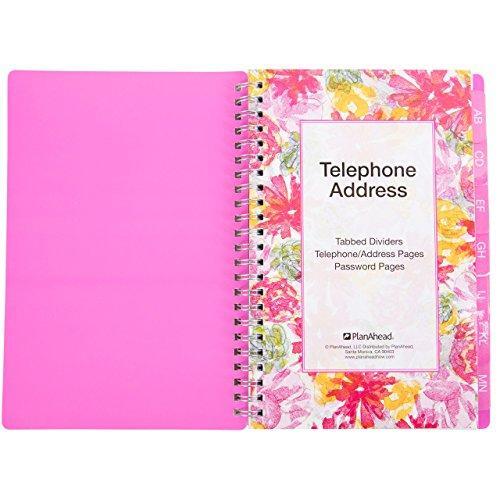 Planahead see it bigger telephone address book large print with tabbed