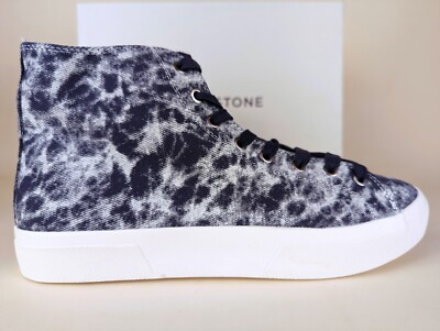 SUN + STONE Mesa Tie Dye Lace-Up High Top Sneakers display picture 1