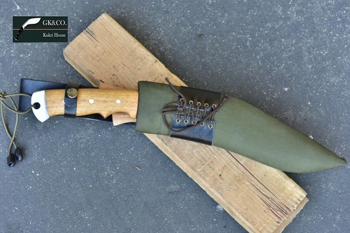 11" Afghan Official Issued Genuine Gurkha Kukri Knives Green Case GK&CO In Nepal - Picture 8 of 9