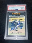 Nolan Ryan Signed 1971 Topps Baseball Card PSA Slab Inscribed Mets Auto Grade 10
