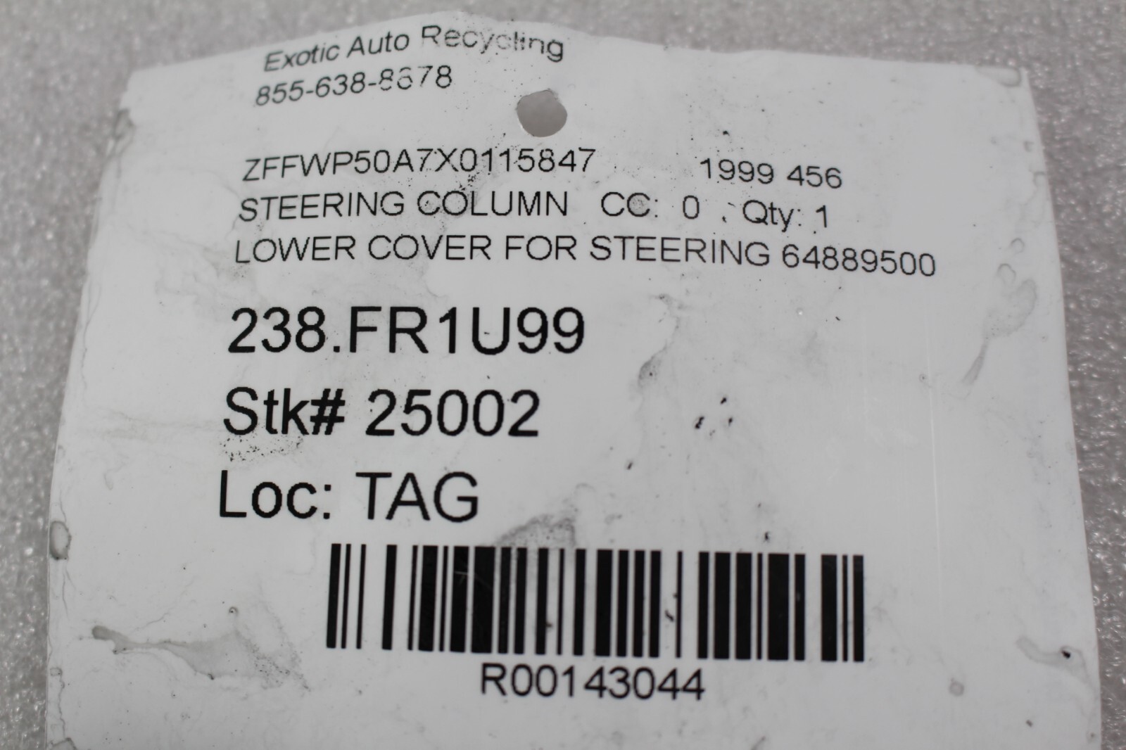 Ferrari 456, Lower Column Cover, Used, P/N 64889500
