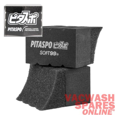 SOFT99 PITASPO TYRE SPONGES 04163 -TYRE WAX DRESSING SPONGE APPLICATOR TWIN PACK