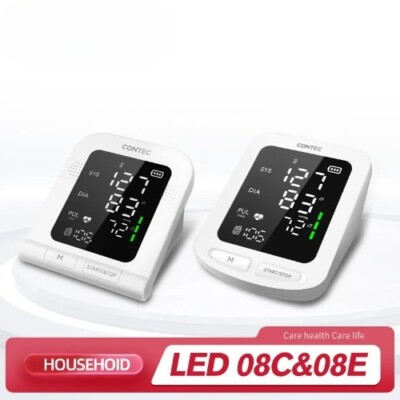 Portable Auto Digital Blood Pressure Monitor BP Monitor Leval Big LED Display US