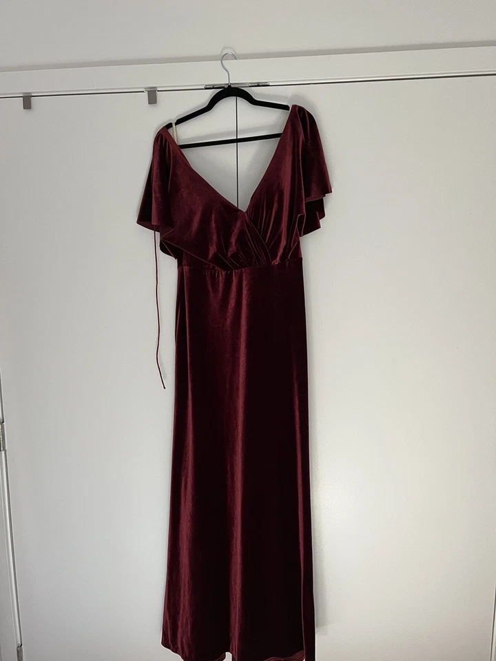 Бархатное платье BHLDN Jenny Yoo Ellis - размер 12 - Изображение 2 из 4