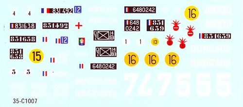 Star Decals 1/35 French AMX-13/75 Cold War Markings - Picture 2 of 2