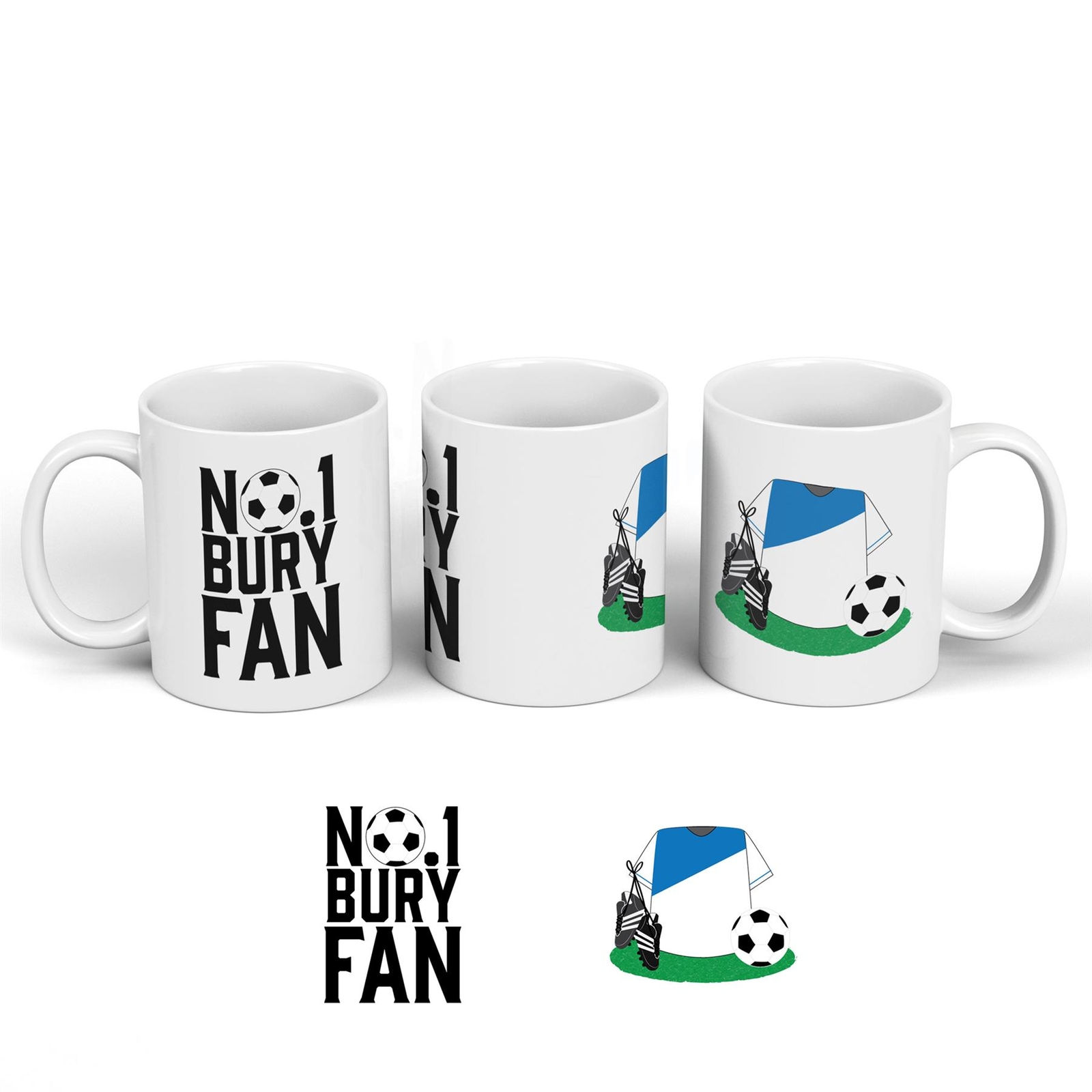 Bury Football Team Number One Fan On Ceramic Classic Mug