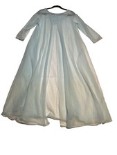 VTG 60s Hollywood Vassarette by Musingwear Blue Sheer Open Chiffon Nightgown