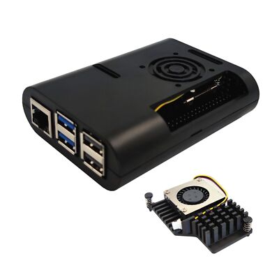 Raspberry Pi 5 Case with Active Cooler ABS Case for Raspberry Pi 5 4GB/5GB 5BE