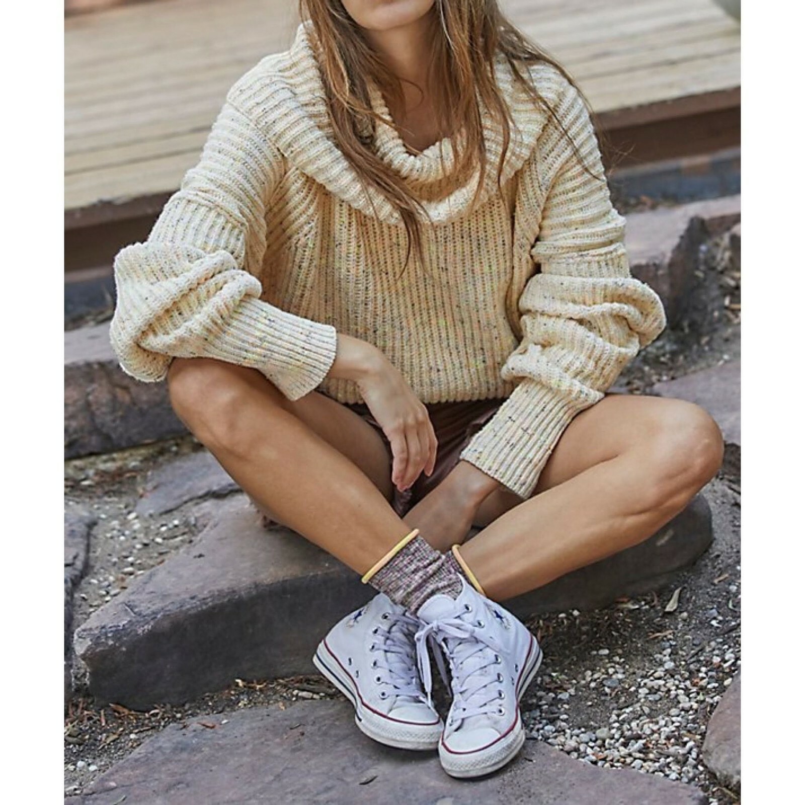 Free People OB1169608 Leo Tunic Sweater 
