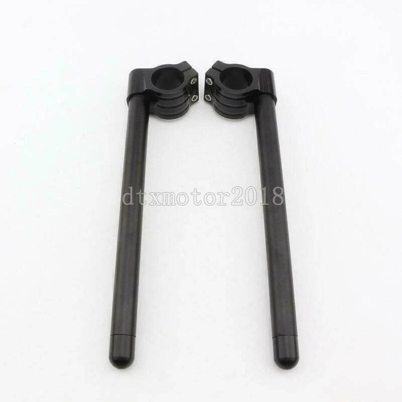 Manillar regular con clip negro 33 mm 7/8" para Yamaha SRX250 XV250 XS360 XS400 Foto 2 de 4