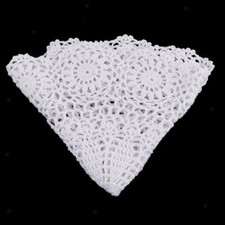Vintage Crochet Round Lace Doily Cotton Placemat Cup Coaster