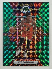 2022-23 Panini Mosaic - Green Prizm #197 Ayo Dosunmu
