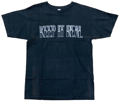 Keep It Real Praying Hands Rosary Beads Hip Hop T-shirt Size Medium Black