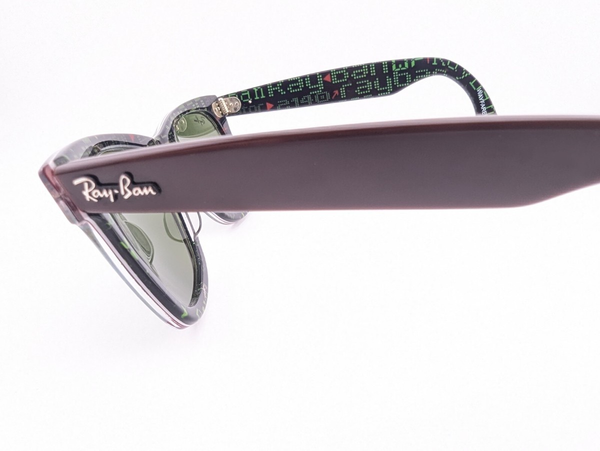 Ray-Ban Sunglasses, RB 2140 1202/2X 3N Red Wayfarer, 50-22-150