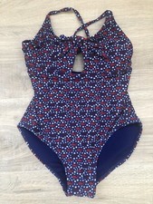 Vineyard Vines For Target Girls Swimsuit One Piece Large 10/12 Red, White, Blue