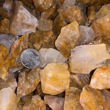 3000 Carat Lots of Citrine Rough Plus a FREE Faceted Gemstone!
