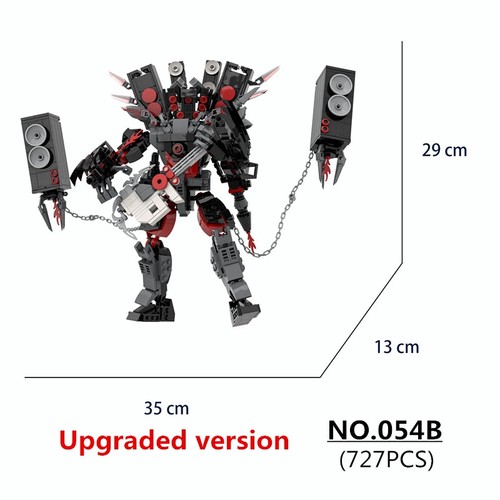 Skibidi Toilet Titan Guitor Speaker Man Building Blocks Set DIY Bricks Toys Gift - Picture 27 of 27