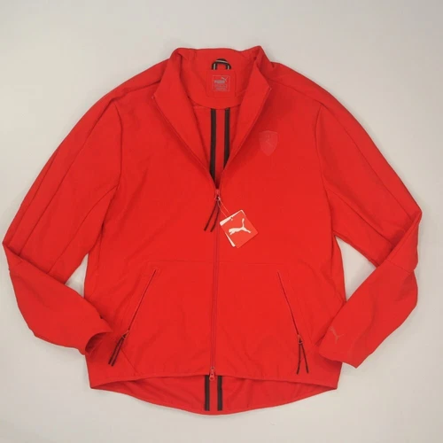 Puma Farrari T7 Jacket Rosso Corsa Men's Size 2XL Red Track Full Zip 572800 NWT - product listing photo