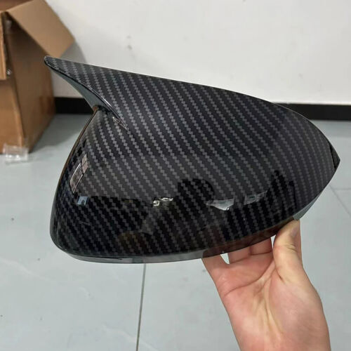 For Hyundai Sonata 2024 ABS Carbon Fiber Ox Horn Rearview Mirror Cover Cap Trims - Picture 3 of 3