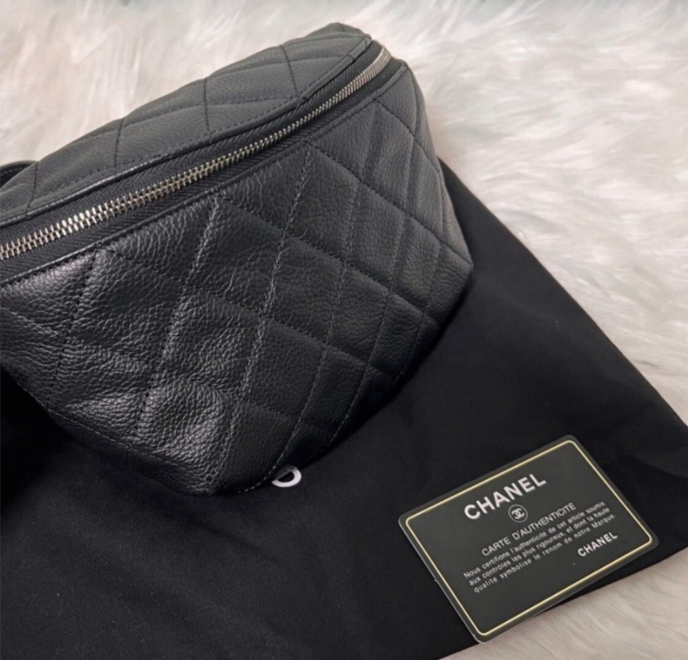 Chanel Quilted Belt Bag with Classic CC Logo