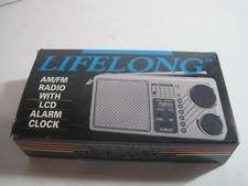Lifelong AM/FM Radio Alarm Clock Model 845 LCD ALARM Function NOS EXCELLENT 