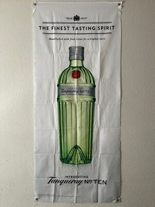 Vintage "Introducing Tanqueray No. Ten" Wall Hanging/Banner "The Finest Tasting"